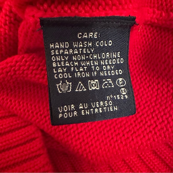 RALPH LAUREN SPORT Womens Red V Neck M Long Sleeve Casual Sweater 
**** - Picture 13 of 13
